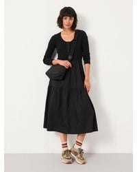 FatFace - Fatface Louise Regular Jersey Woven Midi Dress - Lyst