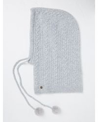 FatFace - Cable Knit Hood Hat - Lyst