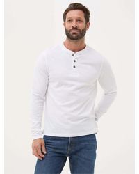 FatFace - Henley Long Sleeve Woodside Slub - Lyst