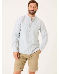 FatFace - Long Sleeve Stripe Grandad Shirt - Lyst