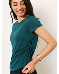 FatFace - Ruby Short Sleeve Ruched Top - Lyst