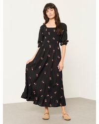 FatFace - Fatface Adele Embroidered Midi Dress - Lyst