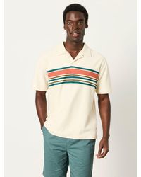 FatFace - Fatface Sutton Textured Chest Stripe Polo - Lyst