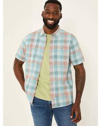 FatFace - Short Sleeve Port Check Shirt - Lyst