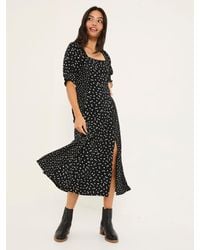 FatFace - Bloom Polka Dot Midi Dress - Lyst