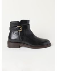FatFace - Fatface Clifton Buckle Leather Ankle Boot - Lyst
