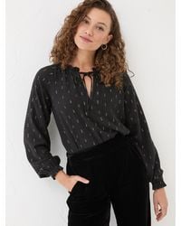 FatFace - Metallic Blouse - Lyst