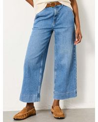 FatFace - Hove Wide Leg Crop Jeans - Lyst
