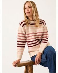 FatFace - Solange Stripe Knitted Crew Jumper - Lyst