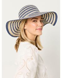 FatFace - Stripe Straw Sun Hat - Lyst