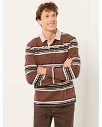FatFace - Long Sleeve Stripe Rugby T-Shirt - Lyst