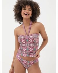 FatFace - Jorja Detail Paisley Tankini Top - Lyst