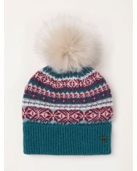 FatFace - Fatface Multi Fairisles Bobble Hat - Lyst