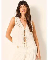 FatFace - Becky Petite Embroidered Waistcoat - Lyst