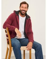 FatFace - Borg Lined Zip Through Hoodie - Lyst