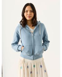 FatFace - Flora Zip Through Hoodie - Lyst