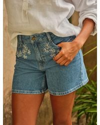 FatFace - Fatface Elsham Denim Shorts - Lyst