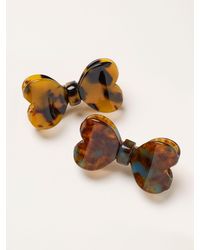 FatFace - 2 Pack Bow Resin Hair Slides - Lyst
