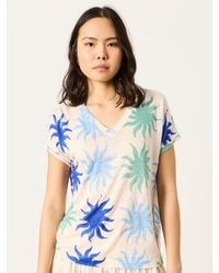 FatFace - Lauren 100% Linen V Neck T Shirt - Lyst
