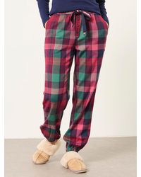 FatFace - Harper Metallic Check Cuffed Pyjama Bottoms - Lyst