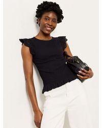 FatFace - Betty Shirred Top - Lyst
