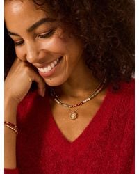 FatFace - Layered Flower Necklace - Lyst