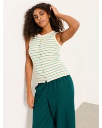 FatFace - Rosa Button Ribbed Vest - Lyst