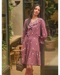 FatFace - Fatface Orla Regular Embroidered Dress - Lyst