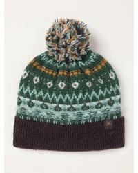 FatFace - Fatface Fairisle Bobble Hat - Lyst