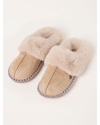 FatFace - Maia Faux Fur Mule Slippers - Lyst