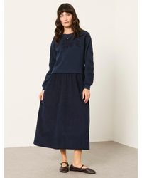 FatFace - Fatface Pacey Petite 2In1 Cord Midi Dress - Lyst