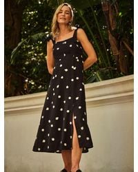 FatFace - Fatface Delphine 100% Linen Midi Dress - Lyst