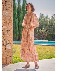 FatFace - Paige Embroidered Midi Dress - Lyst