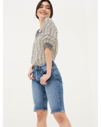 FatFace - Fatface Bisley Denim Bermuda Shorts - Lyst