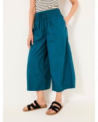 FatFace - Aubrey Wide Leg Crop Trouser - Lyst