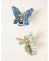 FatFace - Fatface 2 Pack Butterfly Dragonfly Claw Clips - Lyst