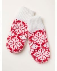FatFace - Shelter Snowflake Fairisle Mittens - Lyst