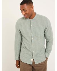 FatFace - Fatface Bugle Long Sleeve Grandad Linen Cotton Shirt - Lyst