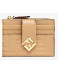 Fendi - Ff Diamonds Zip Card Case - Lyst