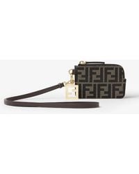 Fendi - Ff Jacquard Card Case - Lyst