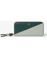 Fendi - Ff Diamonds Zip Around Large - Lyst
