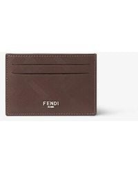 Fendi - Shadow Slim Card Holder - Lyst