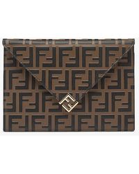Fendi - Ff Diamonds Flat Pouch - Lyst