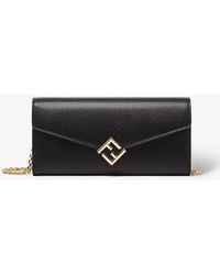 Fendi - Ff Diamonds Continental With Chain - Lyst