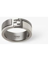 Fendi - Ff Cube Ring - Lyst