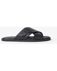 Fendi - Squared Ff Slides - Lyst