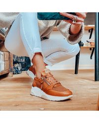 tan womens trainers