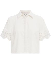 Forever New - Skye Lace Trim Shirt - Lyst