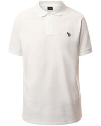 Paul Smith - Reg Fit Short Sleeve Polo Shirt Zebra - Lyst