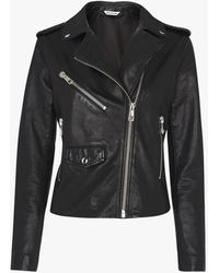 Whistles - Women's Agnes Pocket Leather Jacket - Lyst